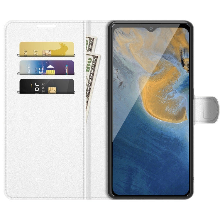 For ZTE Blade A51 Litchi Texture Horizontal Flip Protective Case with Holder & Card Slots & Wallet
