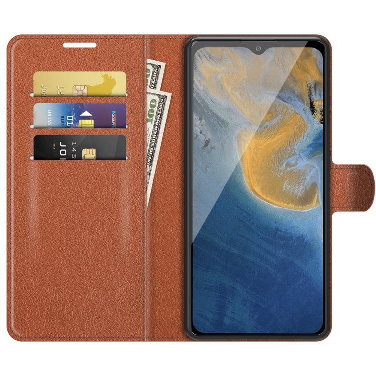 For ZTE Blade A51 Litchi Texture Horizontal Flip Protective Case with Holder & Card Slots & Wallet