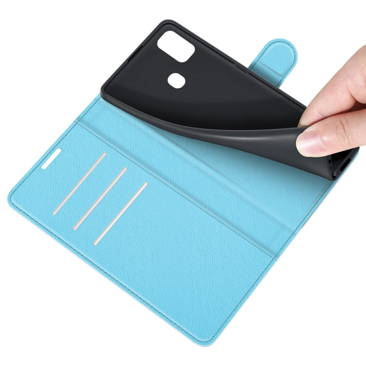 For ZTE Blade A51 Litchi Texture Horizontal Flip Protective Case with Holder & Card Slots & Wallet
