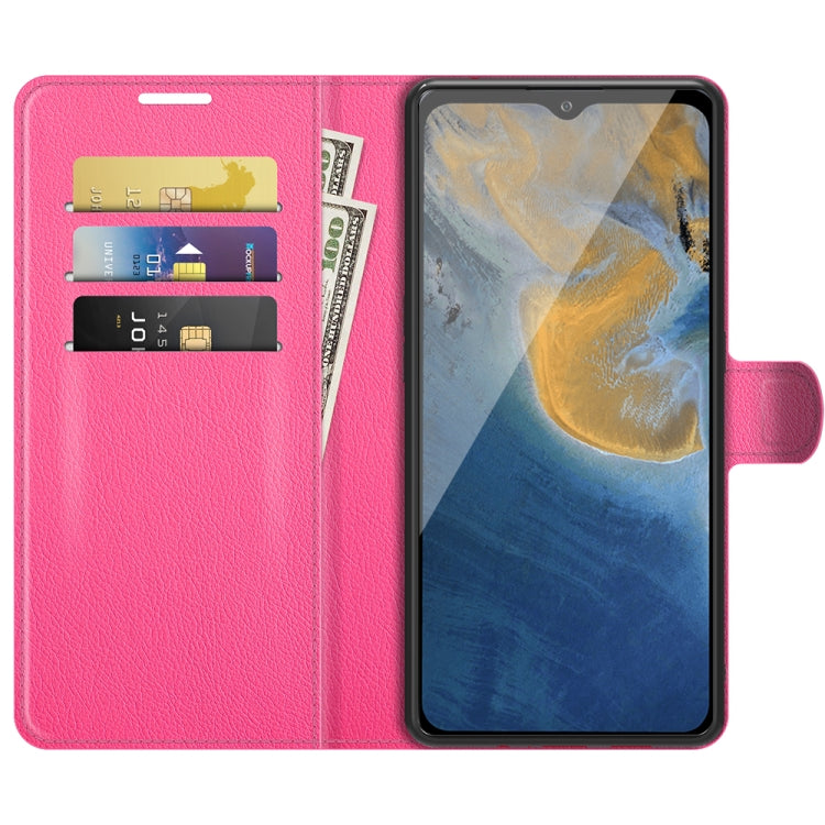 For ZTE Blade A51 Litchi Texture Horizontal Flip Protective Case with Holder & Card Slots & Wallet