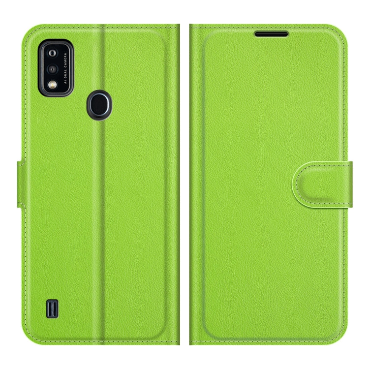 For ZTE Blade A51 Litchi Texture Horizontal Flip Protective Case with Holder & Card Slots & Wallet