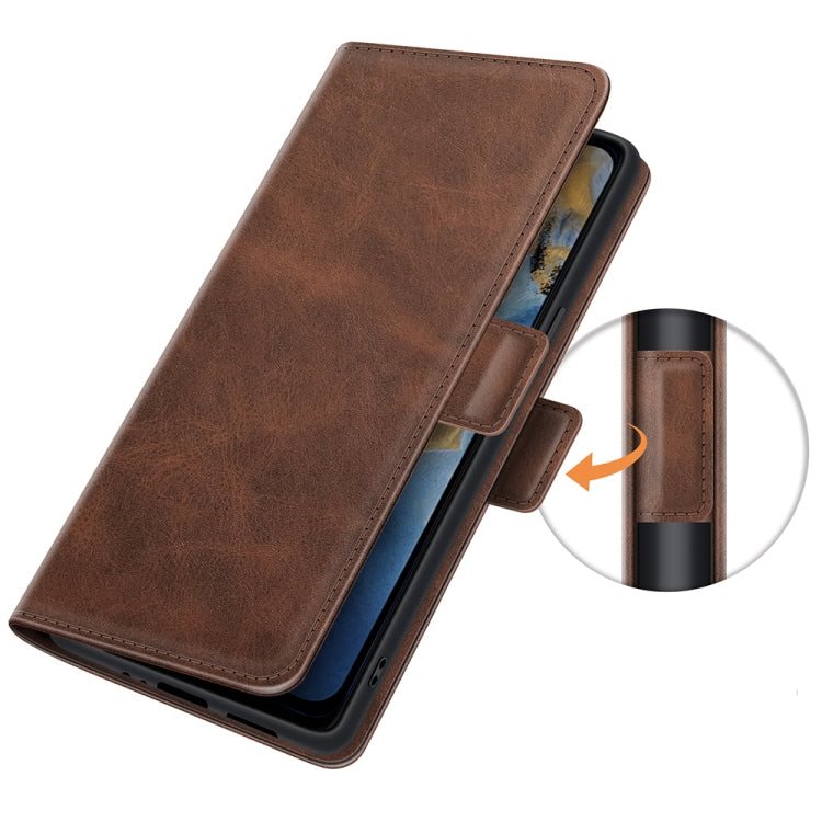 For ZTE Blade A51 Dual-side Magnetic Buckle Horizontal Flip Leather Case with Holder & Card Slots & Wallet