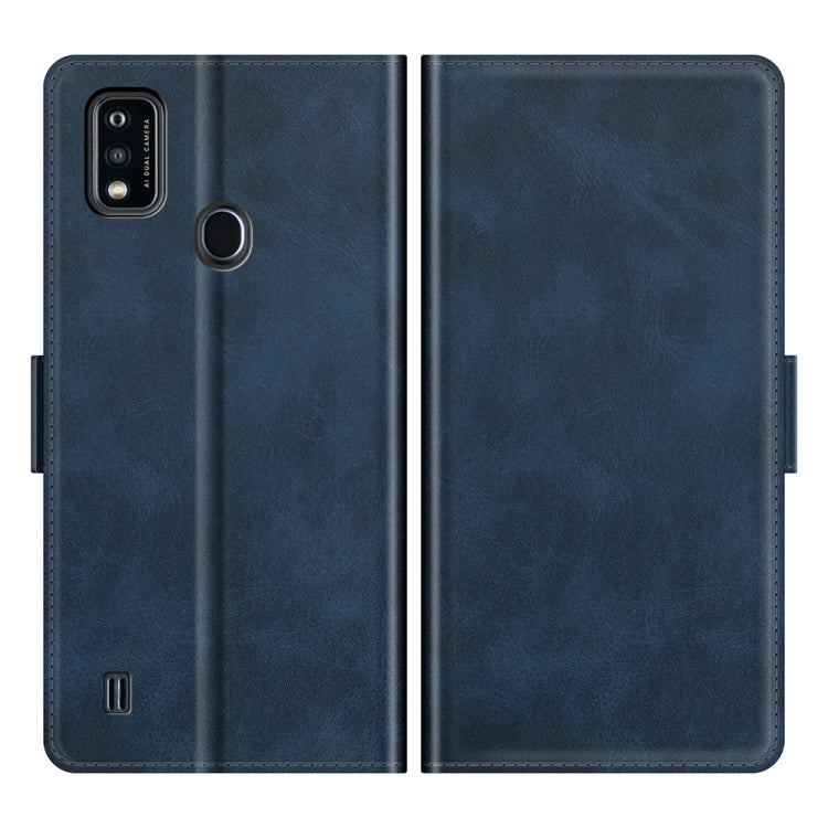 For ZTE Blade A51 Dual-side Magnetic Buckle Horizontal Flip Leather Case with Holder & Card Slots & Wallet