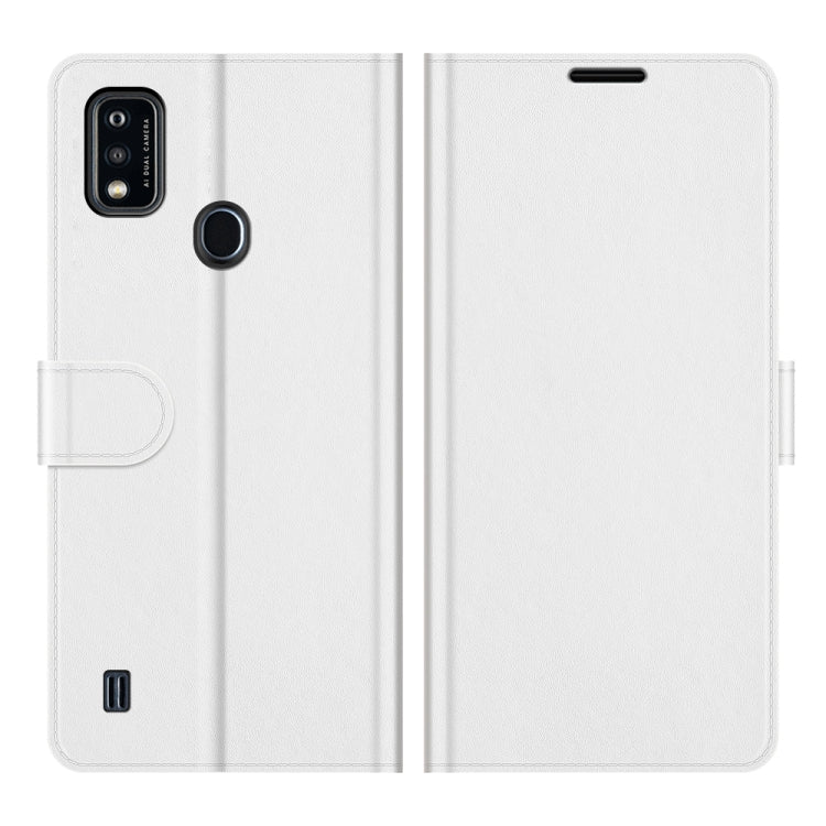 For ZTE Blade A51 R64 Texture Single Horizontal Flip Protective Case with Holder & Card Slots & Wallet& Photo Frame