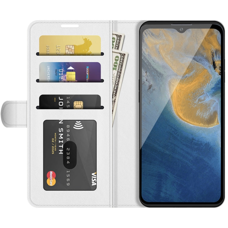 For ZTE Blade A51 R64 Texture Single Horizontal Flip Protective Case with Holder & Card Slots & Wallet& Photo Frame