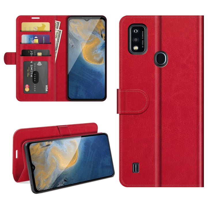 For ZTE Blade A51 R64 Texture Single Horizontal Flip Protective Case with Holder & Card Slots & Wallet& Photo Frame