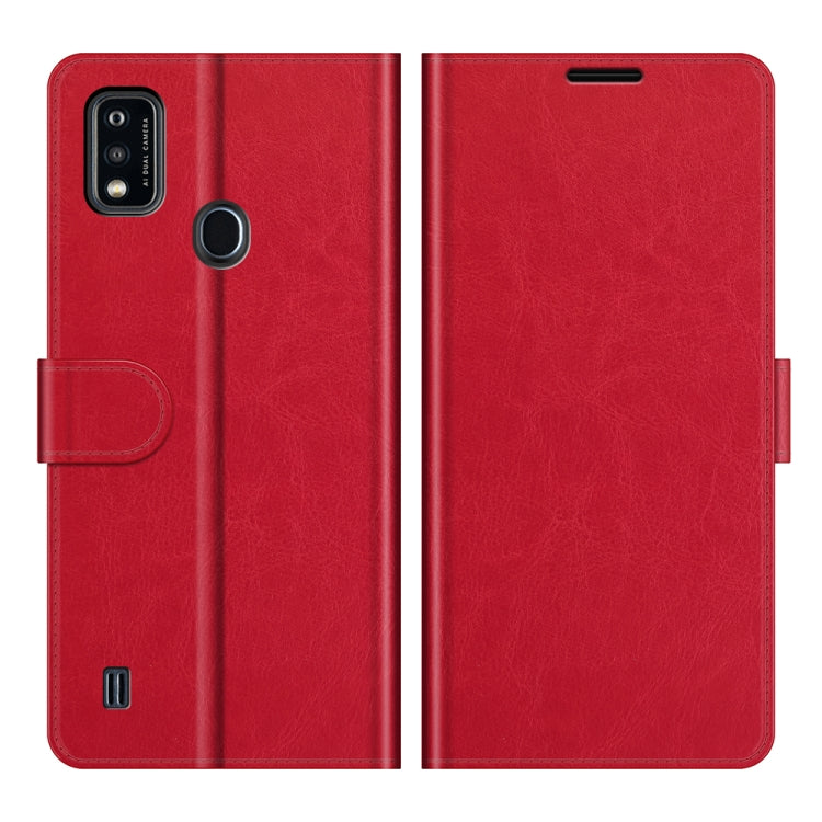 For ZTE Blade A51 R64 Texture Single Horizontal Flip Protective Case with Holder & Card Slots & Wallet& Photo Frame