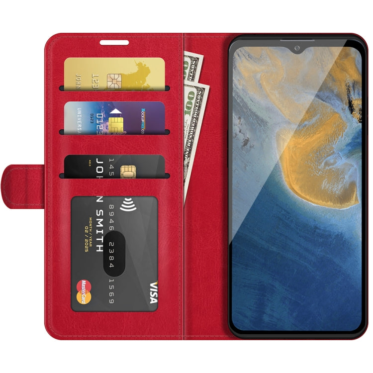 For ZTE Blade A51 R64 Texture Single Horizontal Flip Protective Case with Holder & Card Slots & Wallet& Photo Frame