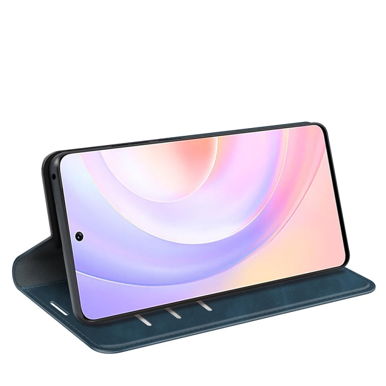 For Honor 50 SE Retro-skin Business Magnetic Suction Leather Case with Holder & Card Slots & Wallet