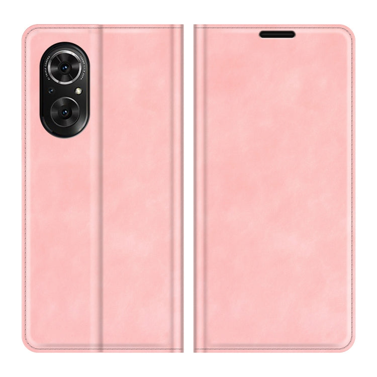 For Honor 50 SE Retro-skin Business Magnetic Suction Leather Case with Holder & Card Slots & Wallet