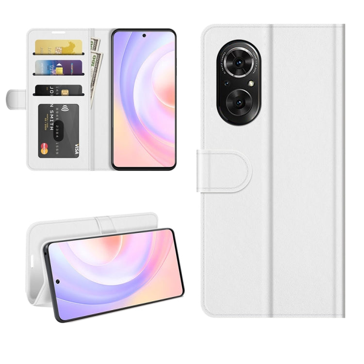 For Honor 50 SE R64 Texture Single Horizontal Flip Protective Case with Holder & Card Slots & Wallet & Photo Frame