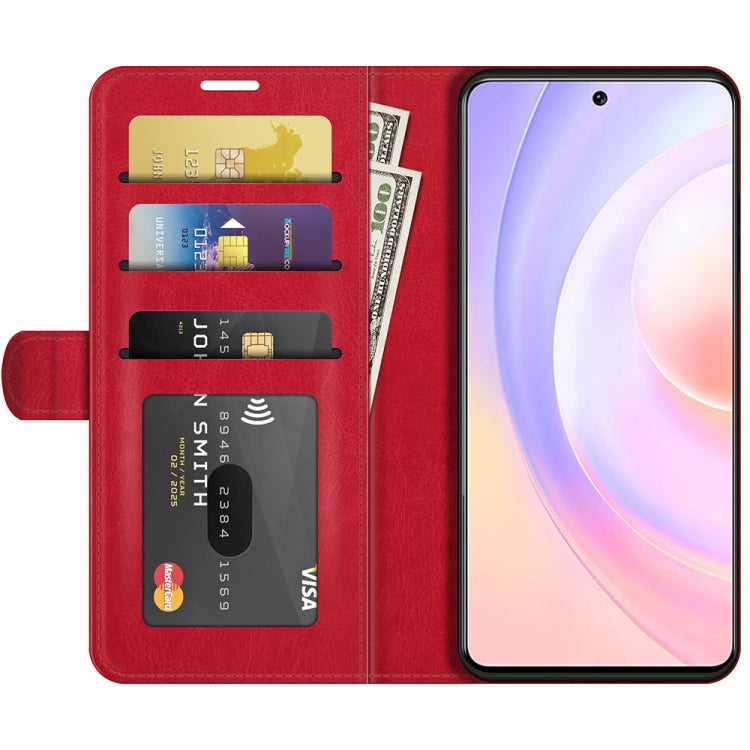 For Honor 50 SE R64 Texture Single Horizontal Flip Protective Case with Holder & Card Slots & Wallet & Photo Frame