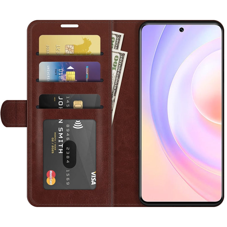For Honor 50 SE R64 Texture Single Horizontal Flip Protective Case with Holder & Card Slots & Wallet & Photo Frame