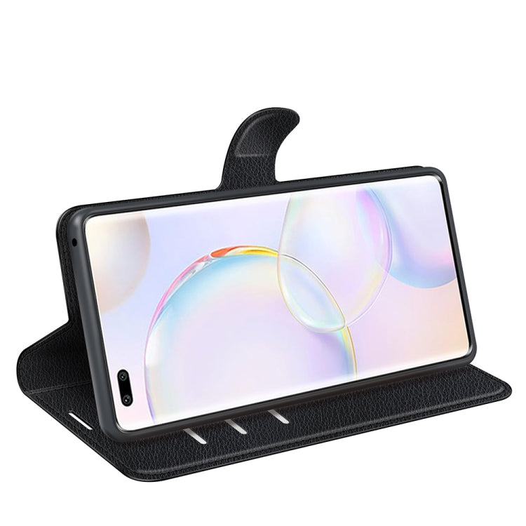 For Honor 50 Pro Litchi Texture Horizontal Flip Protective Case with Holder & Card Slots & Wallet