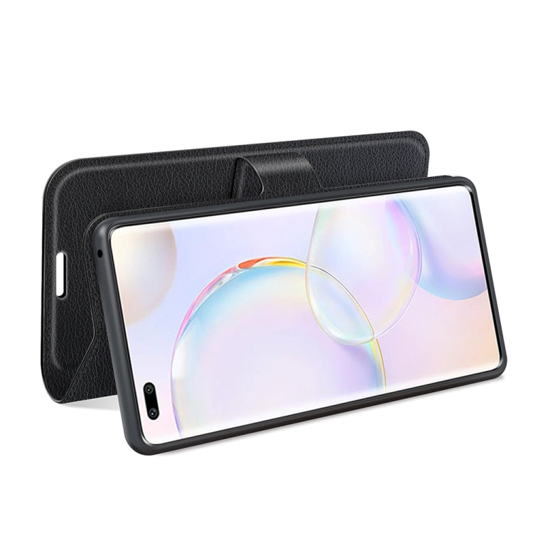 For Honor 50 Pro Litchi Texture Horizontal Flip Protective Case with Holder & Card Slots & Wallet
