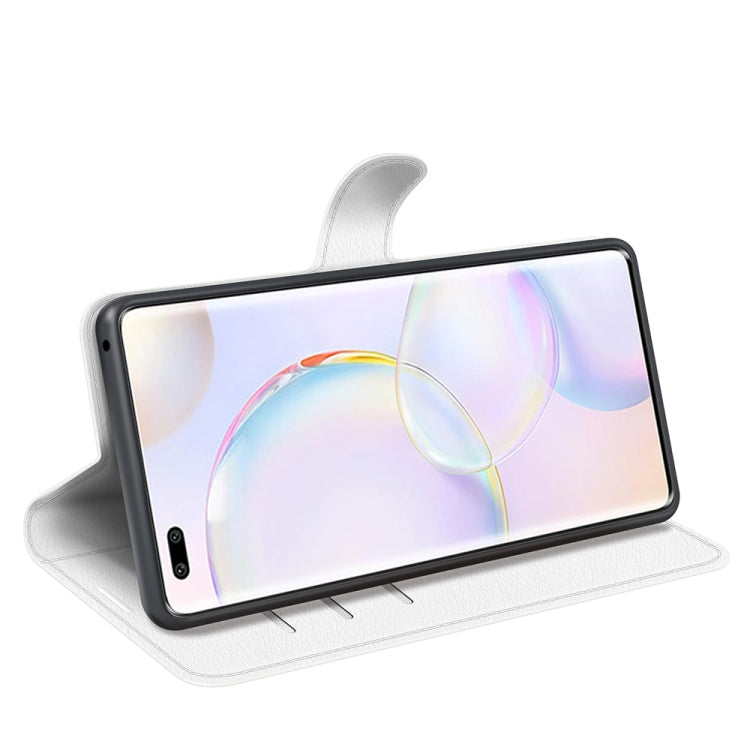 For Honor 50 Pro Litchi Texture Horizontal Flip Protective Case with Holder & Card Slots & Wallet