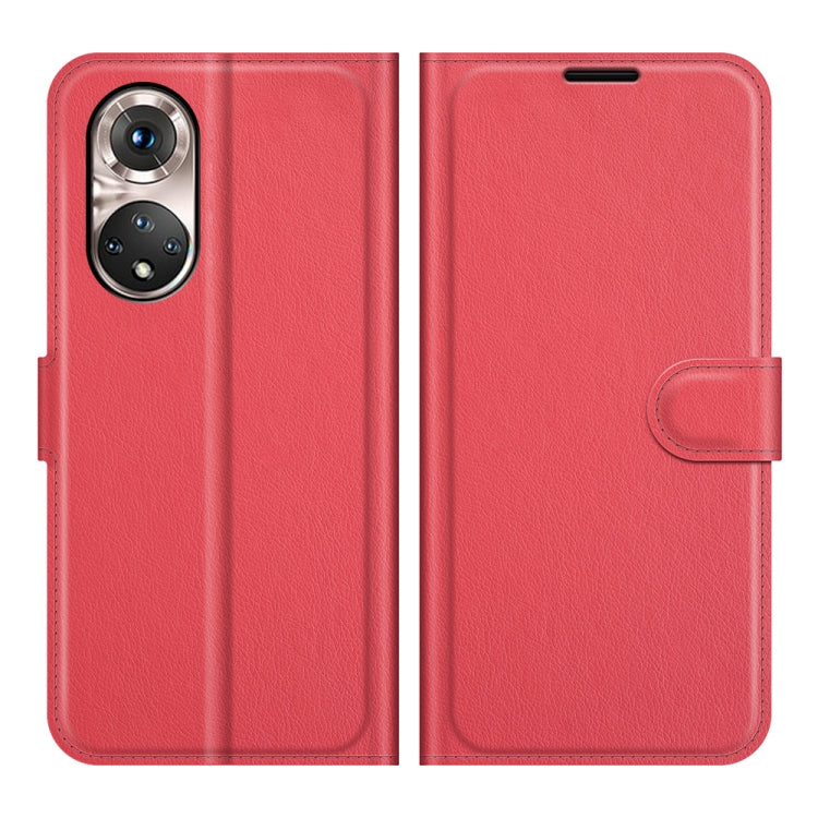 For Honor 50 Pro Litchi Texture Horizontal Flip Protective Case with Holder & Card Slots & Wallet