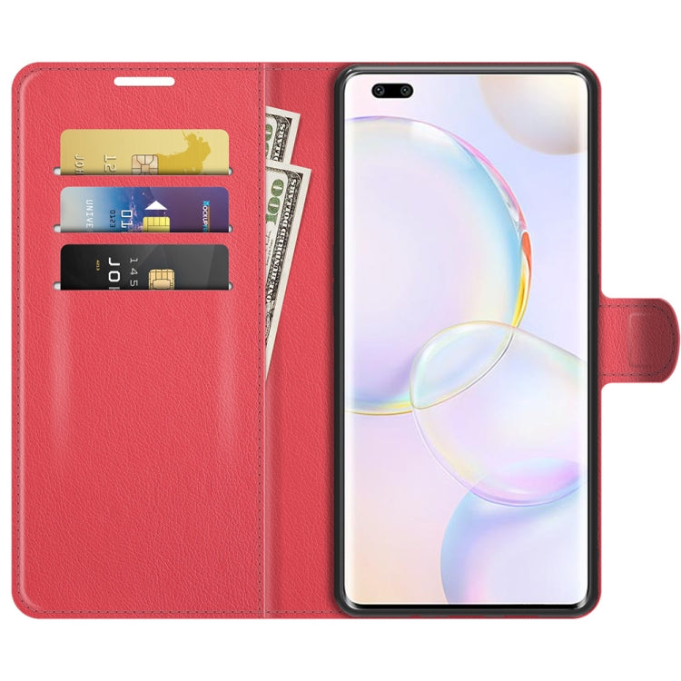 For Honor 50 Pro Litchi Texture Horizontal Flip Protective Case with Holder & Card Slots & Wallet