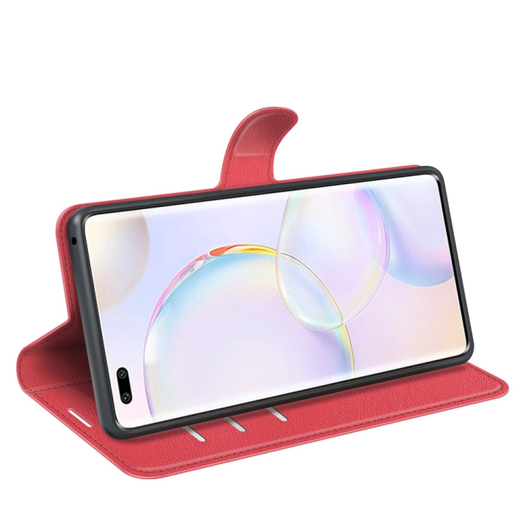 For Honor 50 Pro Litchi Texture Horizontal Flip Protective Case with Holder & Card Slots & Wallet
