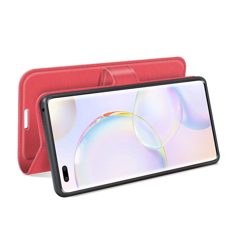 For Honor 50 Pro Litchi Texture Horizontal Flip Protective Case with Holder & Card Slots & Wallet