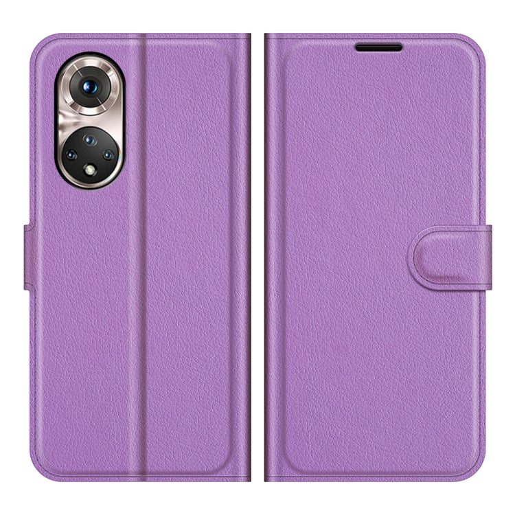 For Honor 50 Pro Litchi Texture Horizontal Flip Protective Case with Holder & Card Slots & Wallet