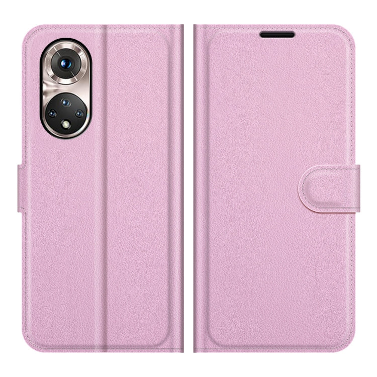 For Honor 50 Pro Litchi Texture Horizontal Flip Protective Case with Holder & Card Slots & Wallet