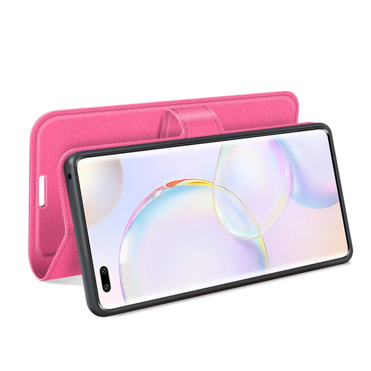 For Honor 50 Pro Litchi Texture Horizontal Flip Protective Case with Holder & Card Slots & Wallet