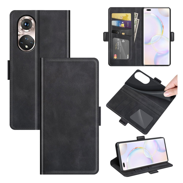 For Honor 50 Pro Dual-side Magnetic Buckle Horizontal Flip Leather Case with Holder & Card Slots & Wallet