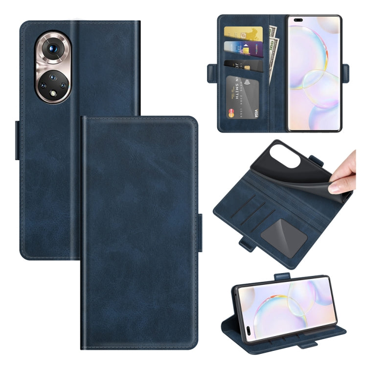 For Honor 50 Pro Dual-side Magnetic Buckle Horizontal Flip Leather Case with Holder & Card Slots & Wallet