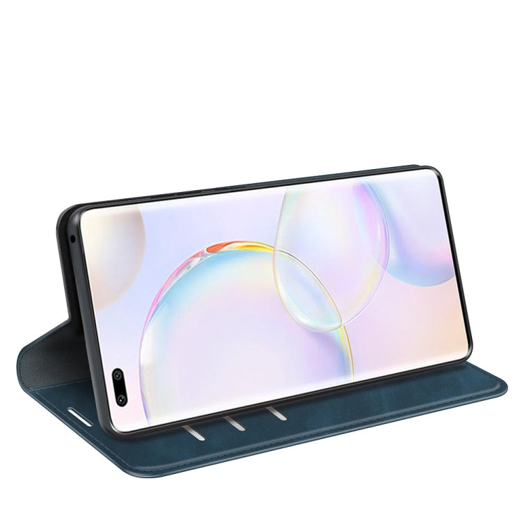 For Honor 50 Pro Retro-skin Business Magnetic Suction Leather Case with Holder & Card Slots & Wallet