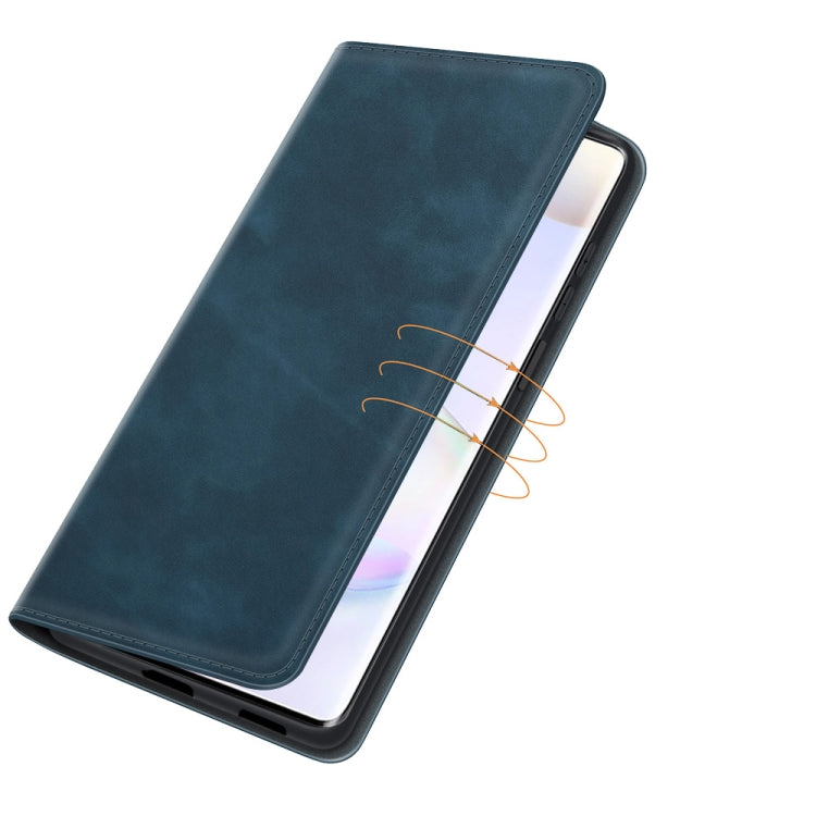 For Honor 50 Pro Retro-skin Business Magnetic Suction Leather Case with Holder & Card Slots & Wallet