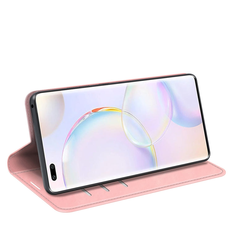 For Honor 50 Pro Retro-skin Business Magnetic Suction Leather Case with Holder & Card Slots & Wallet