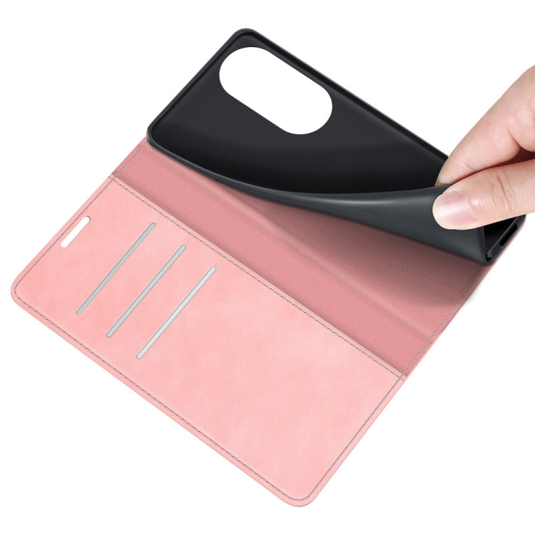 For Honor 50 Pro Retro-skin Business Magnetic Suction Leather Case with Holder & Card Slots & Wallet