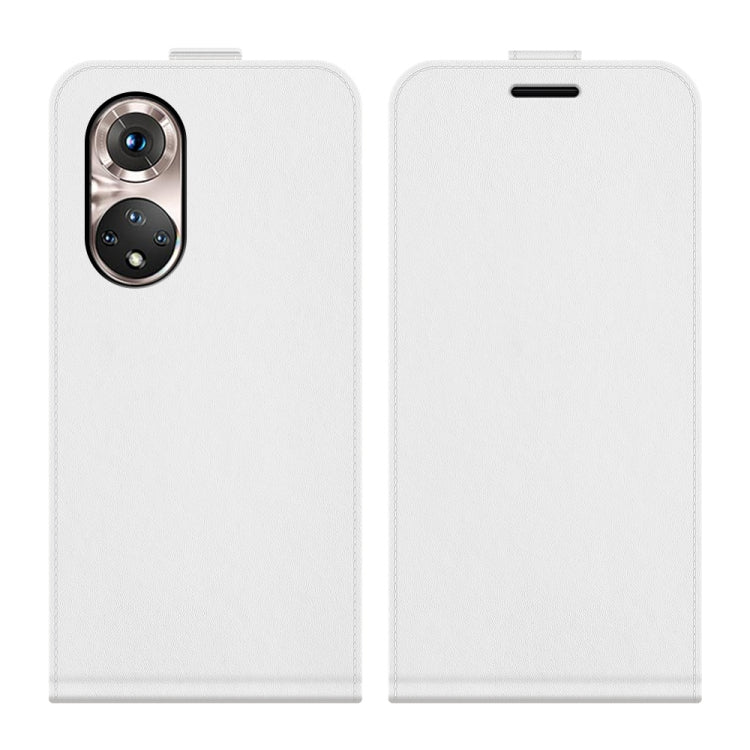 For Honor 50 Pro R64 Texture Single Vertical Flip Leather Protective Case with Card Slots & Photo Frame