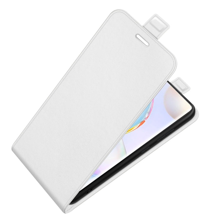 For Honor 50 Pro R64 Texture Single Vertical Flip Leather Protective Case with Card Slots & Photo Frame