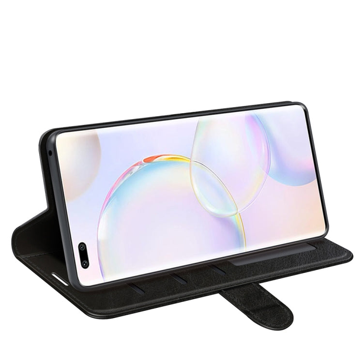 For Honor 50 Pro R64 Texture Single Horizontal Flip Protective Case with Holder & Card Slots & Wallet & Photo Frame