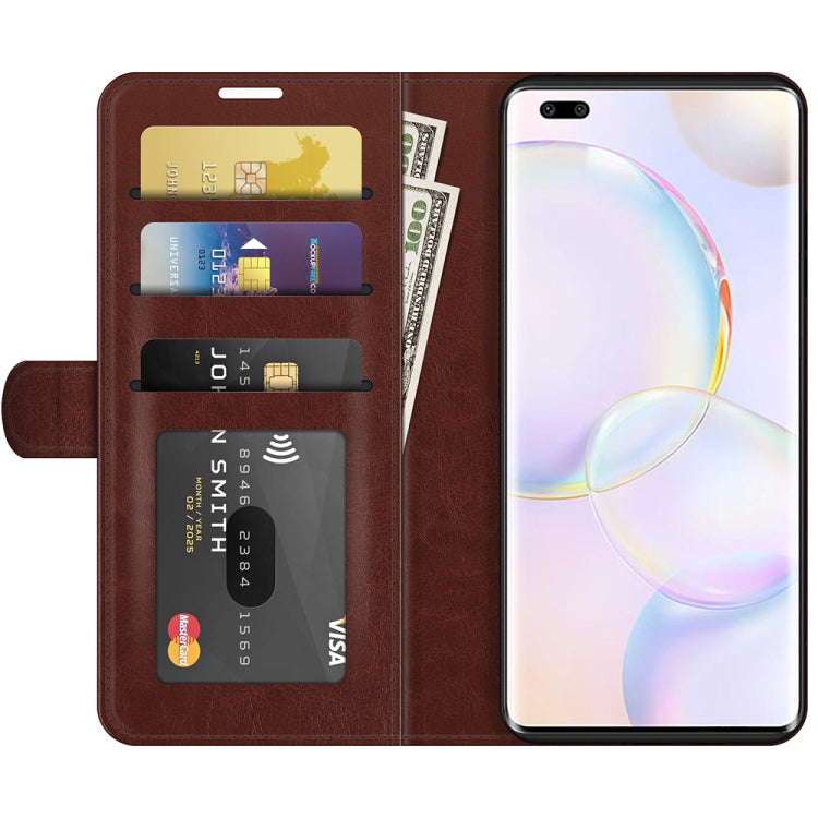 For Honor 50 Pro R64 Texture Single Horizontal Flip Protective Case with Holder & Card Slots & Wallet & Photo Frame