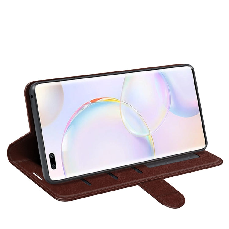 For Honor 50 Pro R64 Texture Single Horizontal Flip Protective Case with Holder & Card Slots & Wallet & Photo Frame