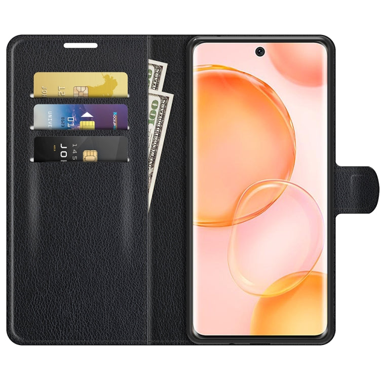 For Honor 50 Litchi Texture Horizontal Flip Protective Case with Holder & Card Slots & Wallet