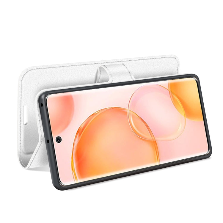 For Honor 50 Litchi Texture Horizontal Flip Protective Case with Holder & Card Slots & Wallet