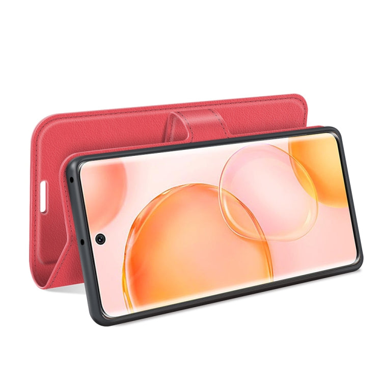 For Honor 50 Litchi Texture Horizontal Flip Protective Case with Holder & Card Slots & Wallet