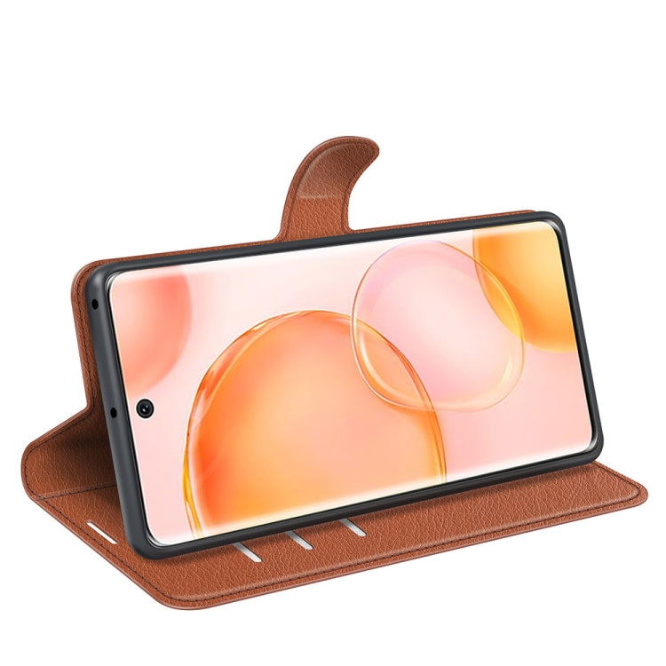 For Honor 50 Litchi Texture Horizontal Flip Protective Case with Holder & Card Slots & Wallet