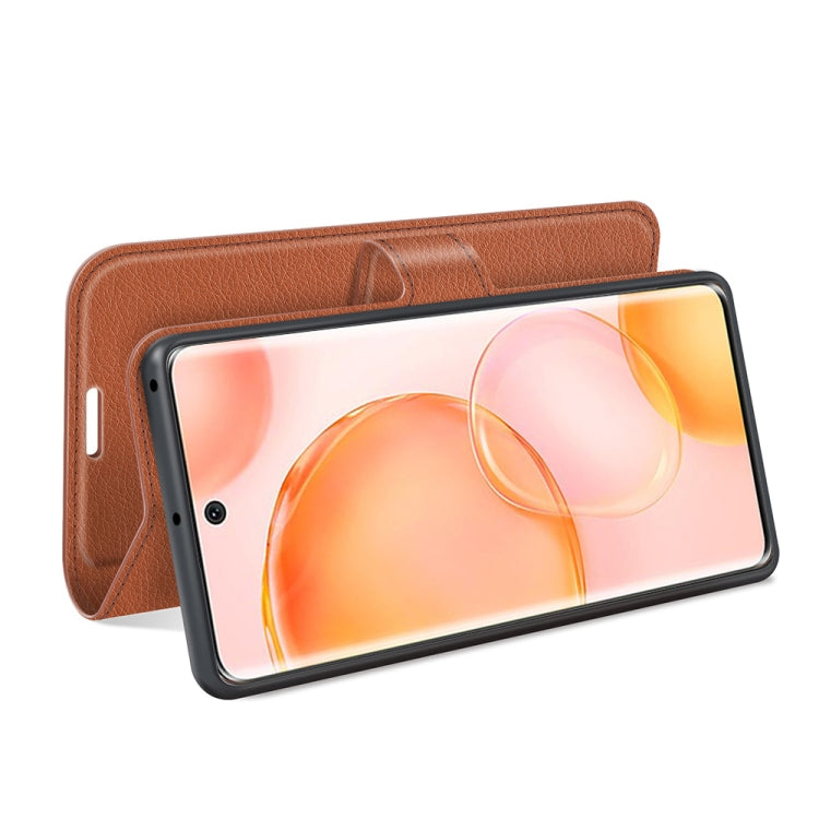 For Honor 50 Litchi Texture Horizontal Flip Protective Case with Holder & Card Slots & Wallet