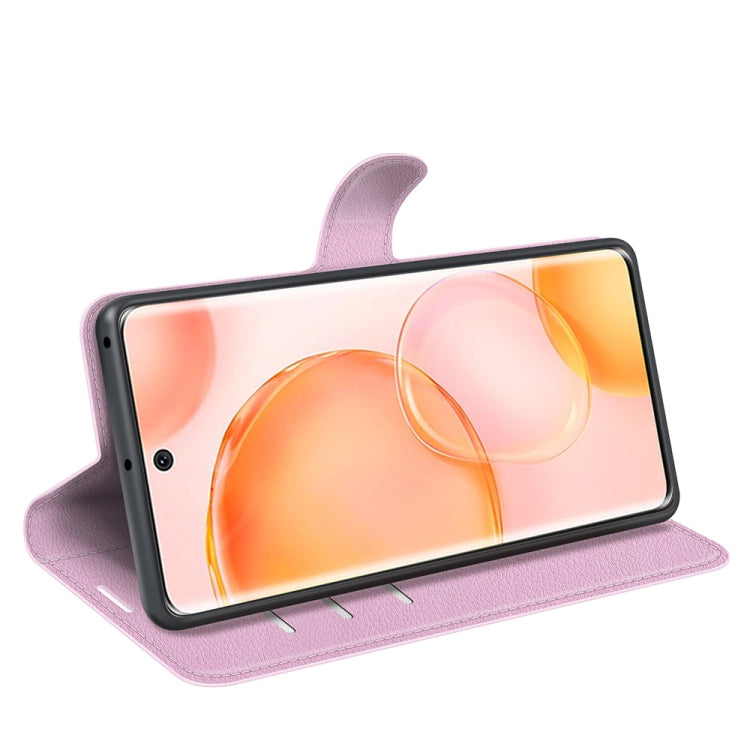 For Honor 50 Litchi Texture Horizontal Flip Protective Case with Holder & Card Slots & Wallet