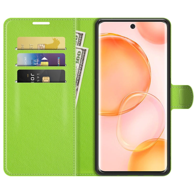 For Honor 50 Litchi Texture Horizontal Flip Protective Case with Holder & Card Slots & Wallet