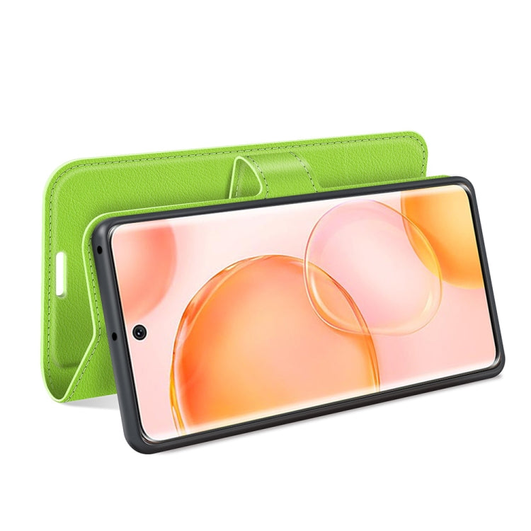 For Honor 50 Litchi Texture Horizontal Flip Protective Case with Holder & Card Slots & Wallet