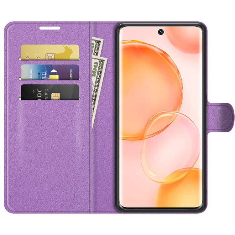 For Honor 50 Litchi Texture Horizontal Flip Protective Case with Holder & Card Slots & Wallet