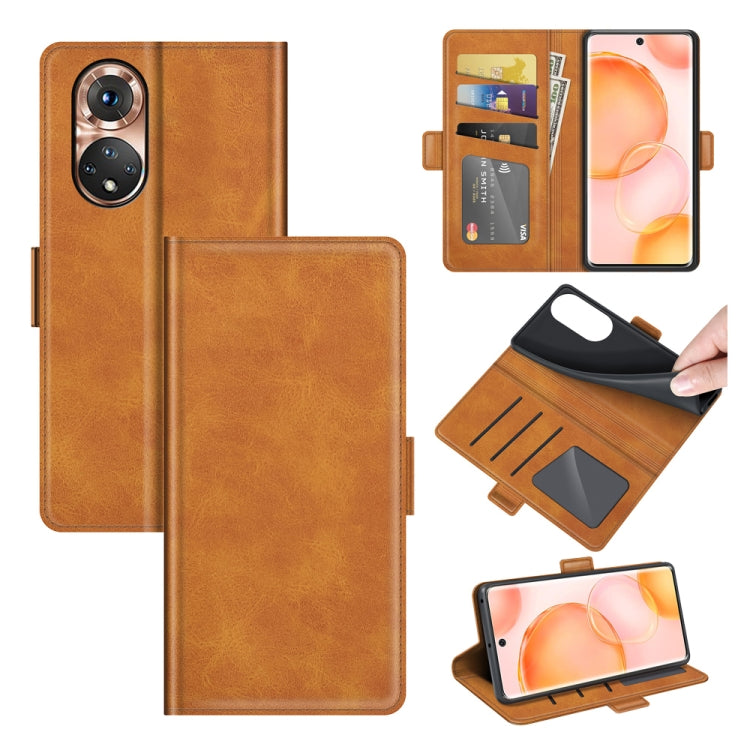 For Honor 50 Dual-side Magnetic Buckle Horizontal Flip Leather Case with Holder & Card Slots & Wallet