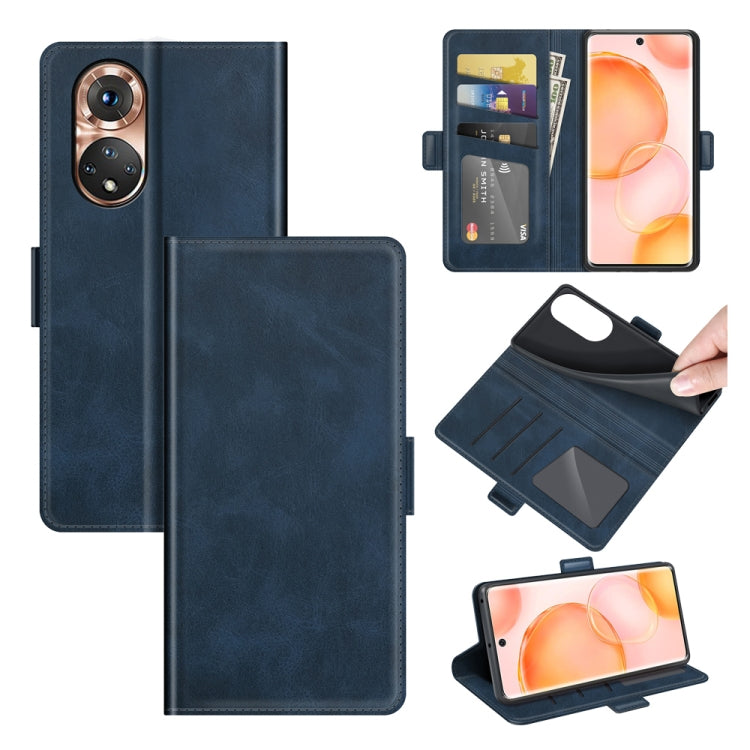 For Honor 50 Dual-side Magnetic Buckle Horizontal Flip Leather Case with Holder & Card Slots & Wallet