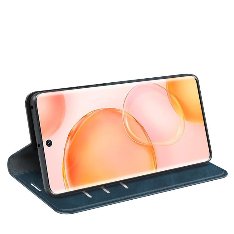 For Honor 50 Retro-skin Business Magnetic Suction Leather Case with Holder & Card Slots & Wallet